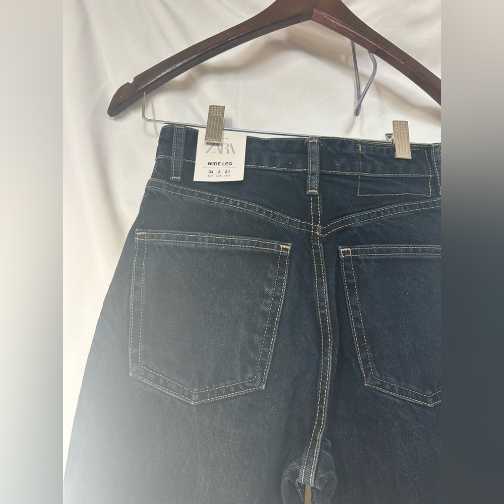 Zara wide leg high rise size 2